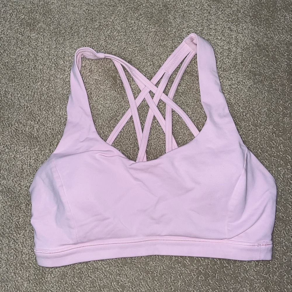 lululemon pink energy bra